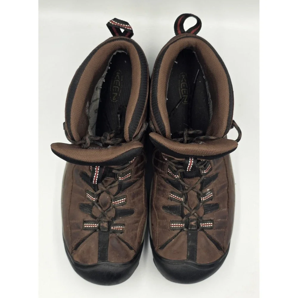 KEEN Targhee II Mid Waterproof Hiking Boots Mens 13 Bison Brown 1010126